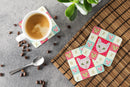 Burmilla Cat Love Coasters - Set of 4 Lightweight Foam, Absorbent Drink Coasters  CK5097FC