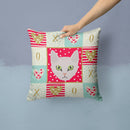 Burmilla Cat Love Throw Pillow - 14x14 Decorative Pillow – Art for Your Home & Patio CK5097PW1414