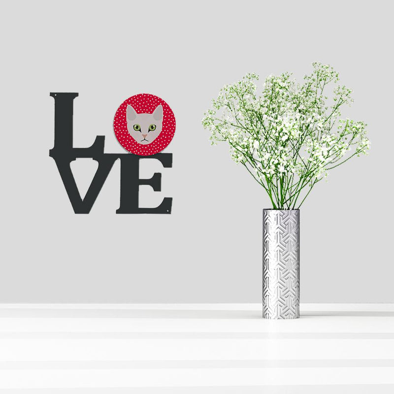 Burmilla Cat Love Metal Wall Artwork LOVE CK5097WALV