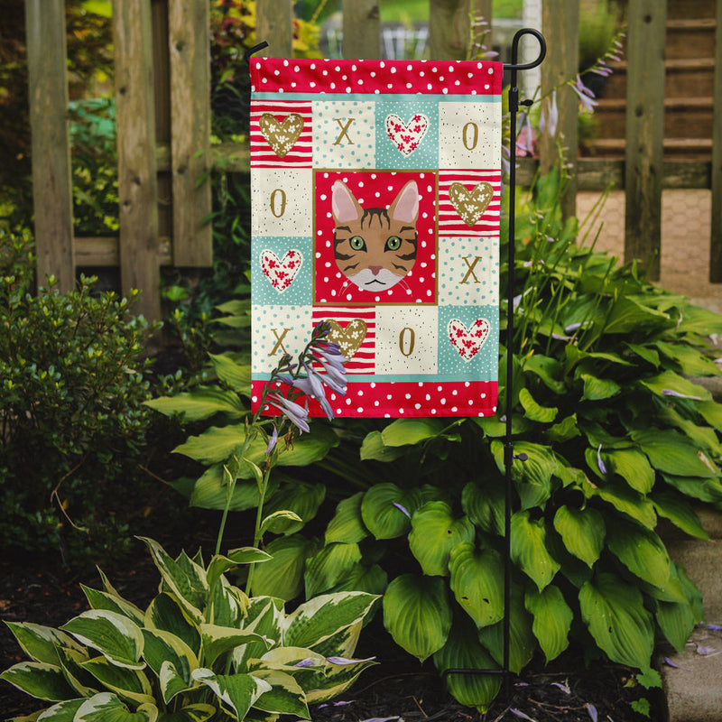 California Spangled Cat Flag Garden Size CK5098GF