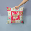 Chausie Cat Love Throw Pillow - 14x14 Decorative Pillow – Art for Your Home & Patio CK5101PW1414