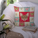 Chausie Cat Love Throw Pillow - 14x14 Decorative Pillow – Art for Your Home & Patio CK5101PW1414