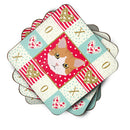 European Shorthair Cat Love Coasters - Set of 4 Lightweight Foam, Absorbent Drink Coasters  CK5116FC