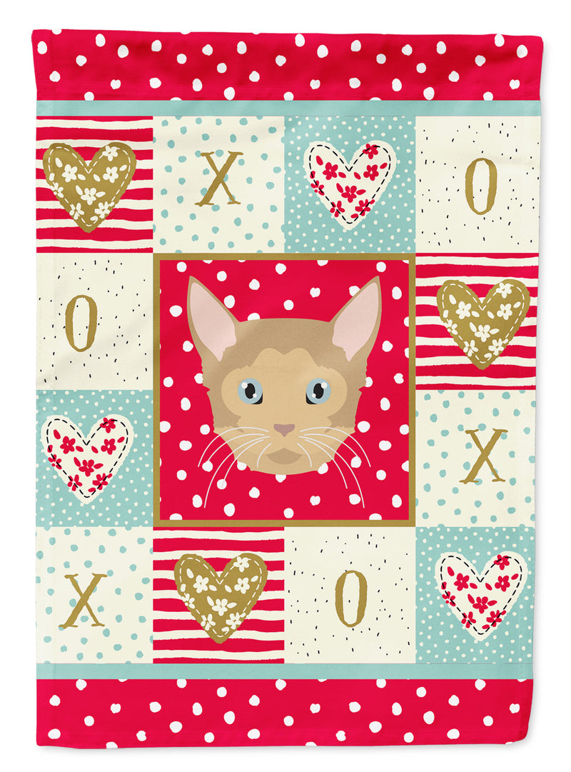 German Rex Cat Flag Canvas House Size CK5119CHF