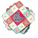 Korat Cat Love Coasters - Set of 4 Lightweight Foam, Absorbent Drink Coasters  CK5124FC