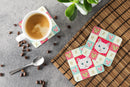 Napoleon Cat Love Coasters - Set of 4 Lightweight Foam, Absorbent Drink Coasters  CK5135FC