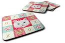 Napoleon Cat Love Coasters - Set of 4 Lightweight Foam, Absorbent Drink Coasters  CK5135FC