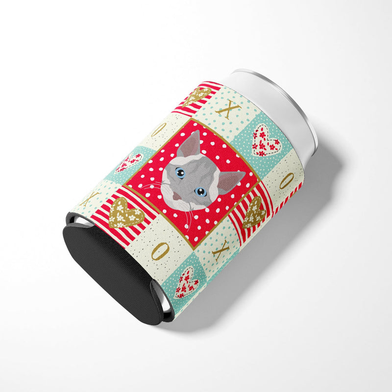 Ojos Azules Cat Love Can or Bottle Hugger CK5139CC