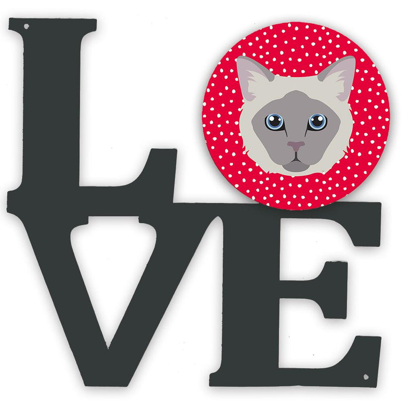 Owyhee Bob Cat Love Metal Wall Artwork LOVE CK5144WALV