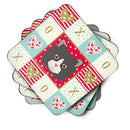 Poodle Cat Love Coasters - Set of 4 Lightweight Foam, Absorbent Drink Coasters  CK5150FC