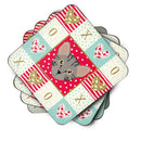 Safari Cat Love Coasters - Set of 4 Lightweight Foam, Absorbent Drink Coasters  CK5156FC