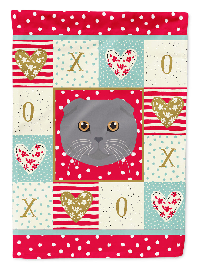 Scottish Fold Cat Flag Canvas House Size CK5158CHF