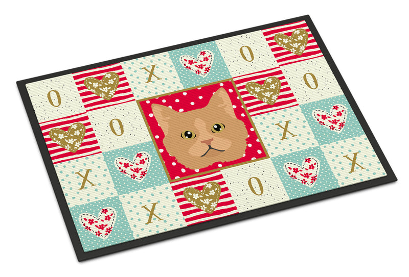 Selkirk Rex Cat Love Doormat - 24x36 Decorative Floor Mat – Indoor/Outdoor Rug with Artistic Flair CK5160JMAT