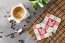 Serengeti Cat Love Coasters - Set of 4 Lightweight Foam, Absorbent Drink Coasters  CK5161FC
