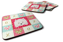 American Eskimo Love Coasters - Set of 4 Lightweight Foam, Absorbent Drink Coasters  CK5181FC