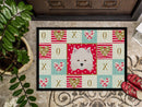 American Eskimo Love Doormat - 18x27 Decorative Floor Mat – Indoor/Outdoor Rug with Artistic Flair CK5181MAT
