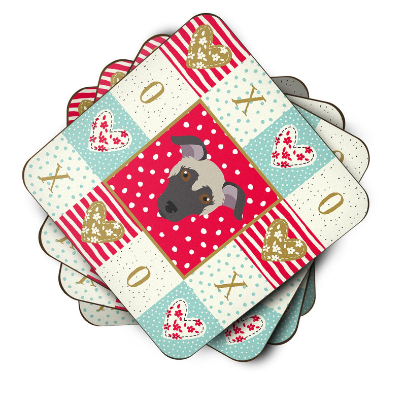 Argentine Pila Dog Love Coasters - Set of 4 Lightweight Foam, Absorbent Drink Coasters  CK5182FC