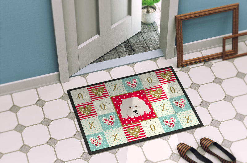 Bolognese Love Doormat - 18x27 Decorative Floor Mat – Indoor/Outdoor Rug with Artistic Flair CK5186MAT