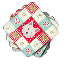 Danish Spitz Love Coasters - Set of 4 Lightweight Foam, Absorbent Drink Coasters  CK5194FC