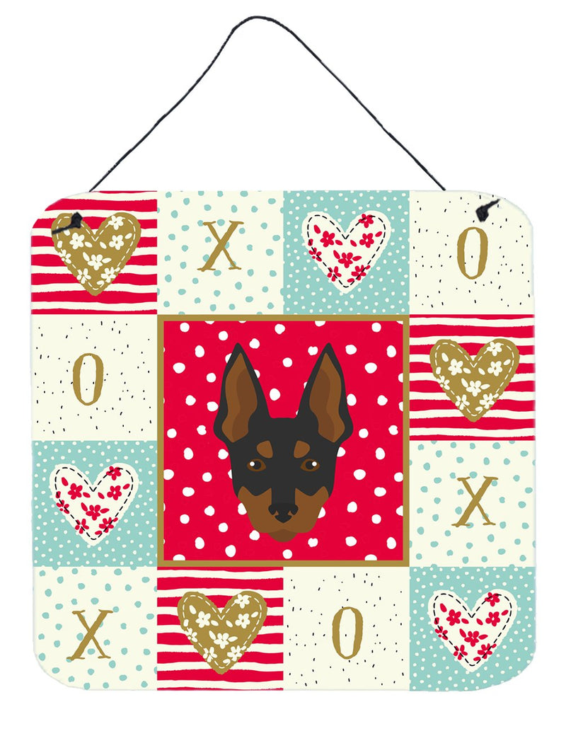 English Toy Terrier Love Wall or Door Hanging Prints CK5198DS66