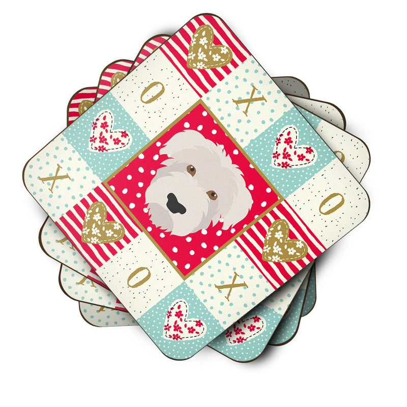 Glen of Imaal  Love Coasters - Set of 4 Lightweight Foam, Absorbent Drink Coasters  CK5202FC