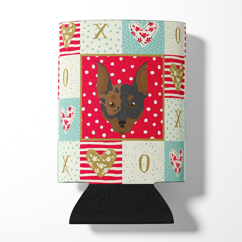 Harlequin Pinscher Love Can or Bottle Hugger CK5203CC