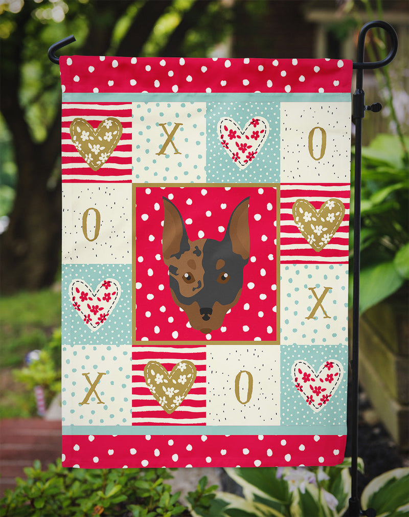 Harlequin Pinscher Garden Flag - Outdoor Decorative Yard Flag CK5203GF