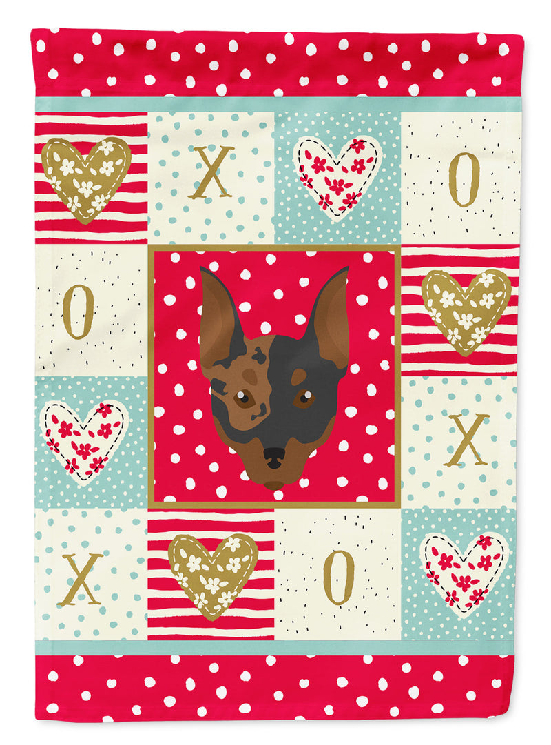 Harlequin Pinscher Garden Flag - Outdoor Decorative Yard Flag CK5203GF