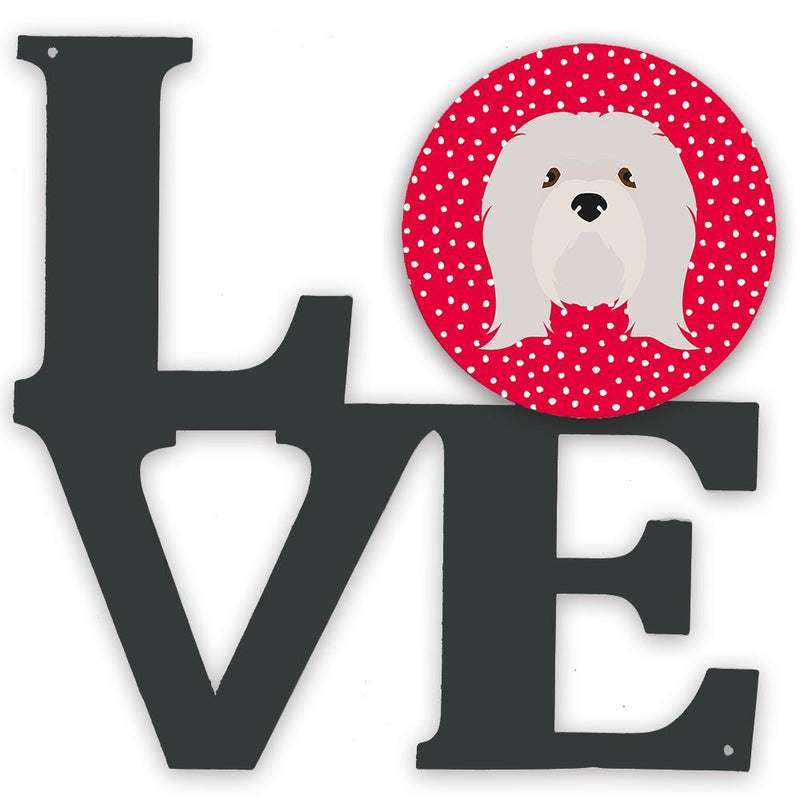 Lhasa Apso Love Metal Wall Artwork LOVE CK5215WALV