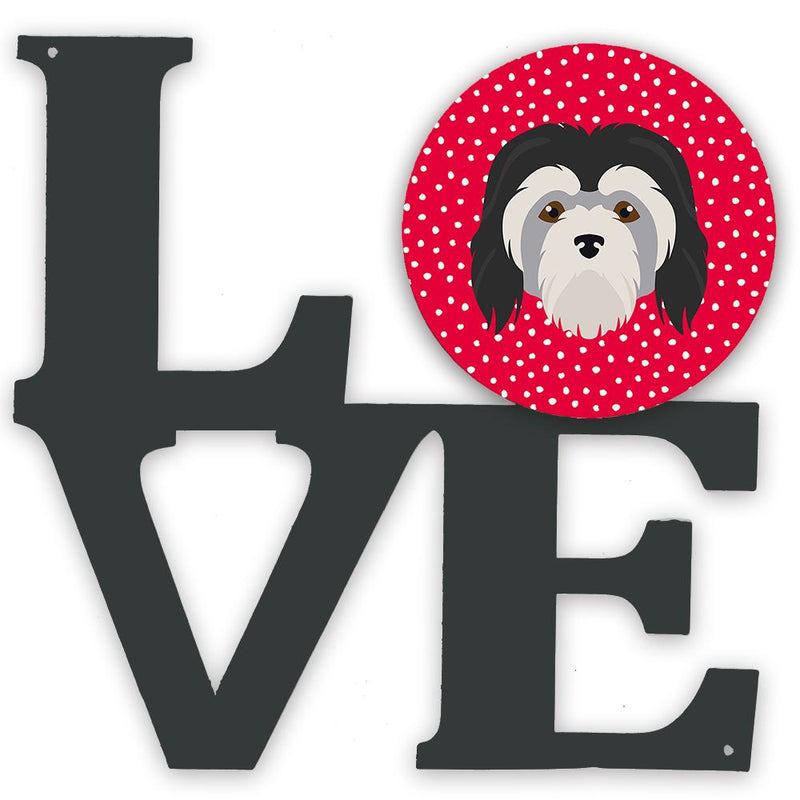 Lowchen Little Lion Dog Love Metal Wall Artwork LOVE CK5216WALV