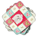 Maltese Love Coasters - Set of 4 Lightweight Foam, Absorbent Drink Coasters  CK5217FC