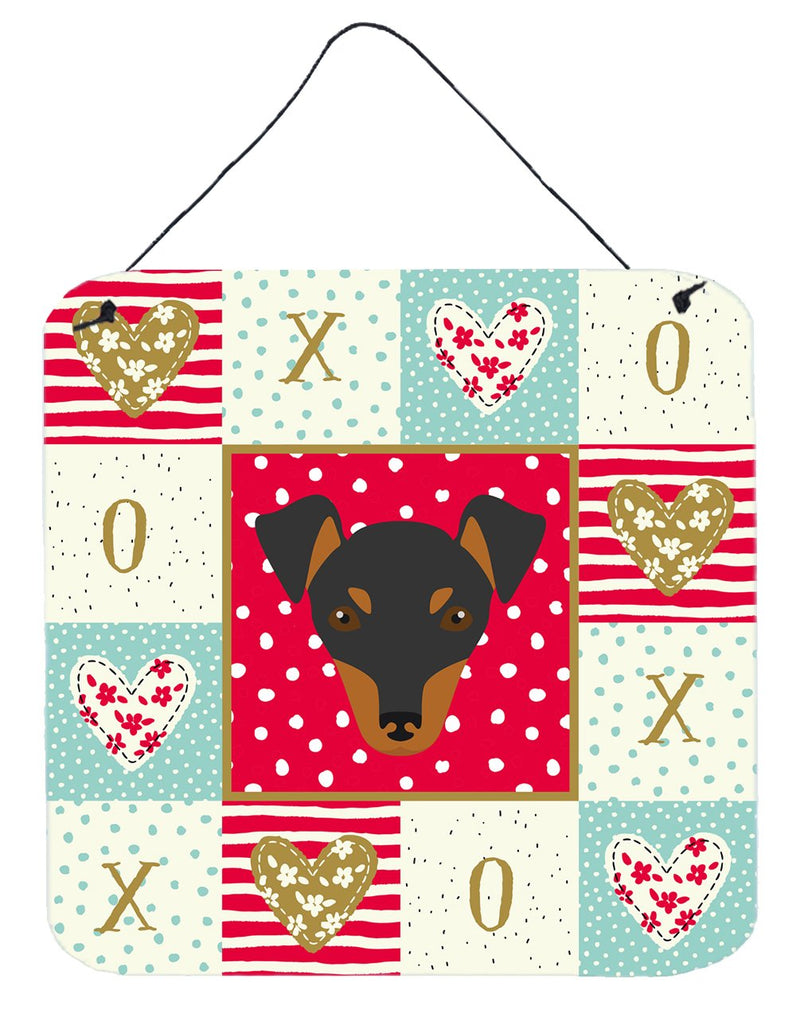 Manchester Toy Terrier Love Wall or Door Hanging Prints CK5218DS66