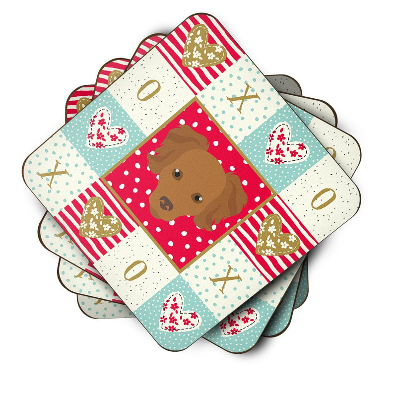 Persian Chihuahua Love Coasters - Set of 4 Lightweight Foam, Absorbent Drink Coasters  CK5226FC