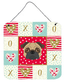 Pug Love Wall or Door Hanging Prints CK5231DS66