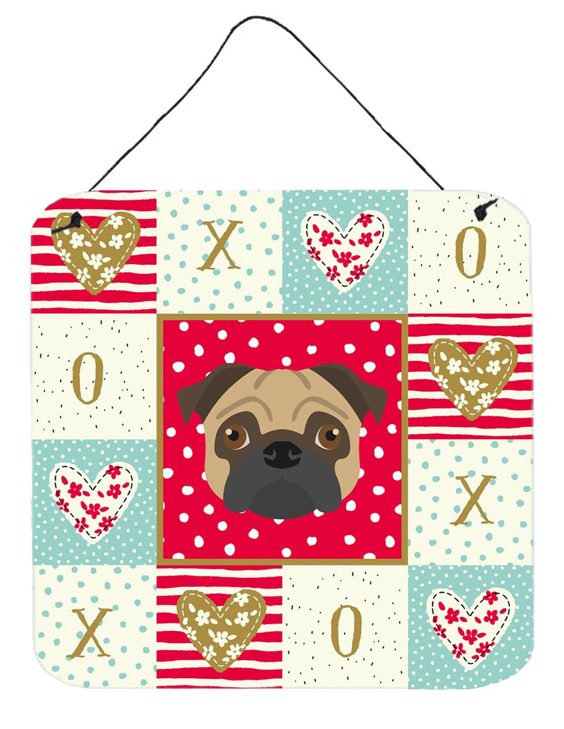 Pug Love Wall or Door Hanging Prints CK5231DS66