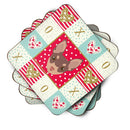 Toy Fox Terrier Love Coasters - Set of 4 Lightweight Foam, Absorbent Drink Coasters  CK5242FC