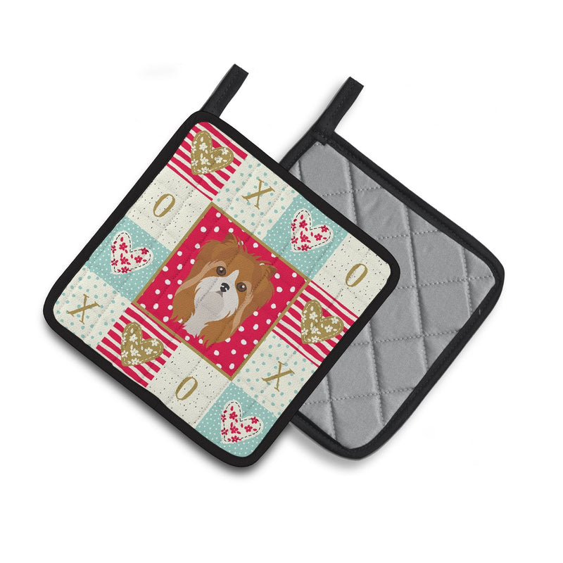 Yorkshire Terrier Love Pair of Pot Holders CK5243PTHD