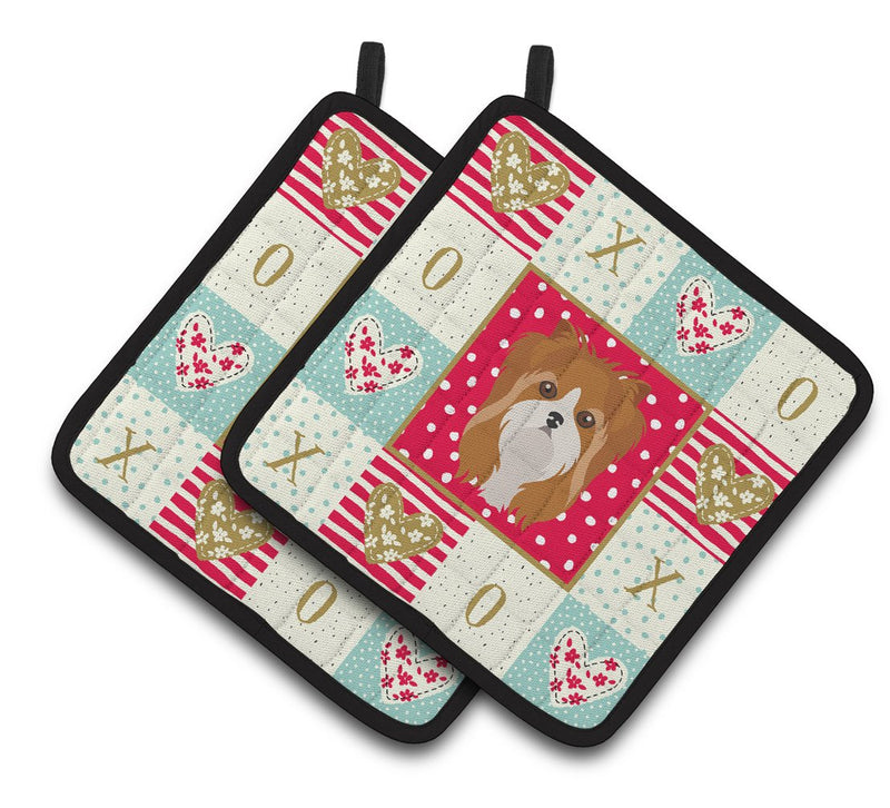 Yorkshire Terrier Love Pair of Pot Holders CK5243PTHD