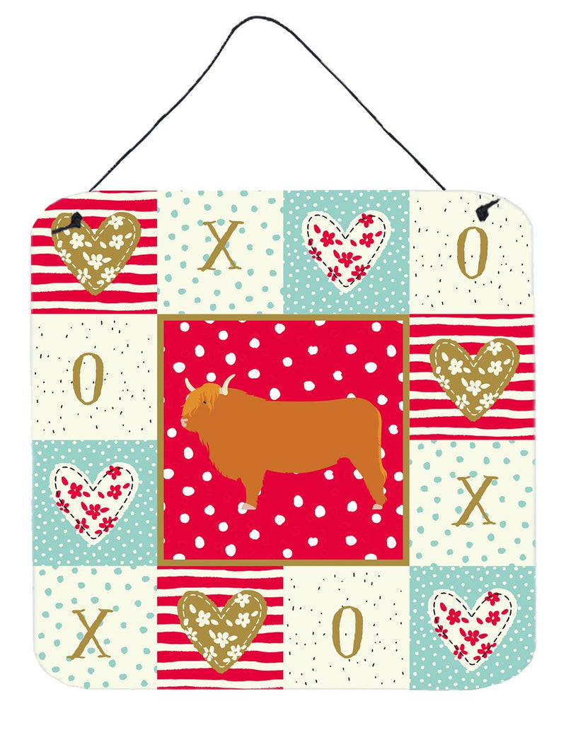 Highland Cow Love Wall or Door Hanging Prints CK5247DS66