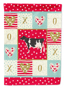 Holstein Cow Love Flag Canvas House Size CK5249CHF