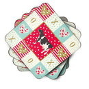 Holstein Cow Love Coasters - Set of 4 Lightweight Foam, Absorbent Drink Coasters  CK5249FC