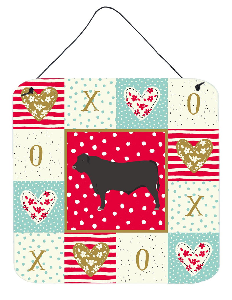 Black Angus Cow Love Wall or Door Hanging Prints CK5255DS66