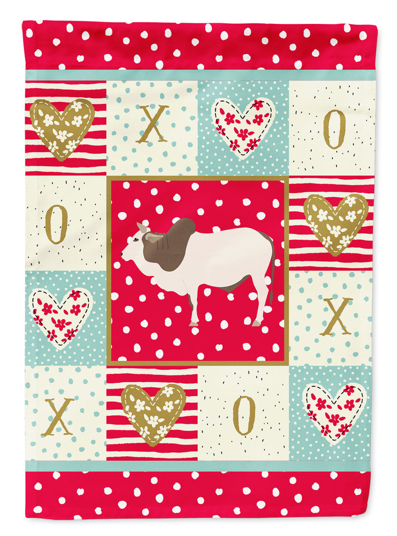 Malvi Cow Love Flag Canvas House Size CK5257CHF