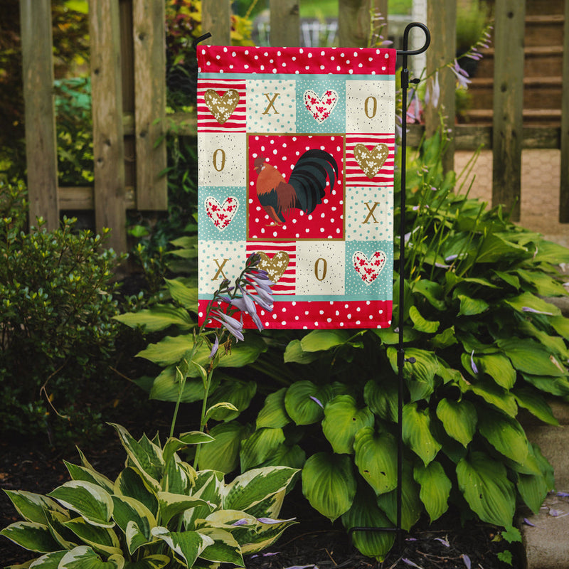 Dutch Bantam Chicken Love Garden Flag – Decorative Outdoor Yard Flag CK5263GF