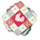 Leghorn Chicken Love Coasters - Set of 4 Lightweight Foam, Absorbent Drink Coasters  CK5267FC