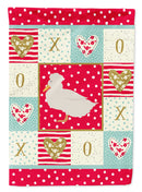 Crested Duck Love Garden Flag – Decorative Outdoor Yard Flag CK5284GF