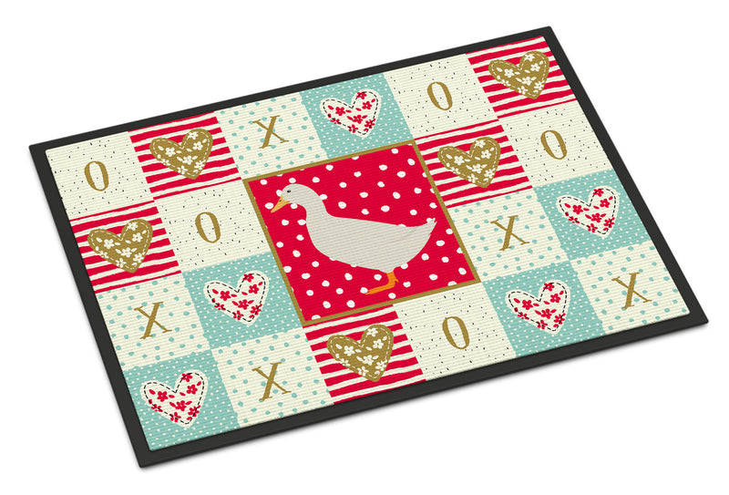 American Pekin Duck Love Doormat - 18x27 Decorative Floor Mat – Indoor/Outdoor Rug with Artistic Flair CK5287MAT