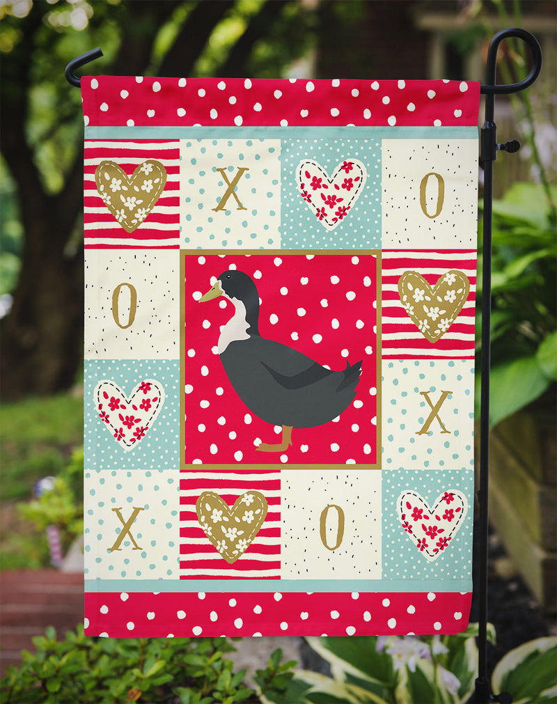 Blue Swedish Duck Love Garden Flag – Decorative Outdoor Yard Flag CK5289GF