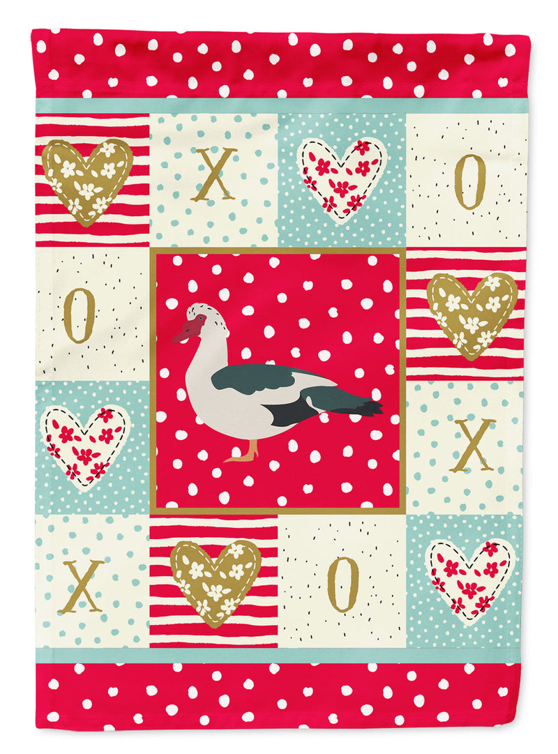 Muscovy Duck Love Garden Flag – Decorative Outdoor Yard Flag CK5291GF