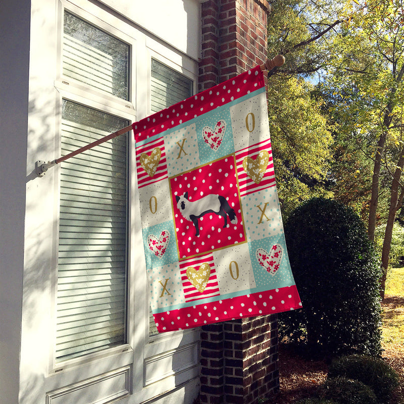 Silver Fox Love Flag Canvas House Size CK5298CHF